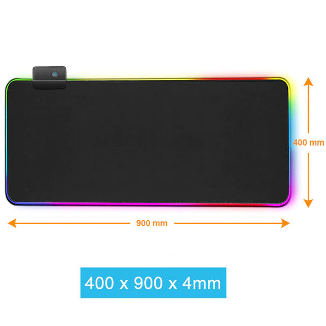 Luminous RGB Mouse Pad - Symphony LED Gaming Rubber Desk Mat
